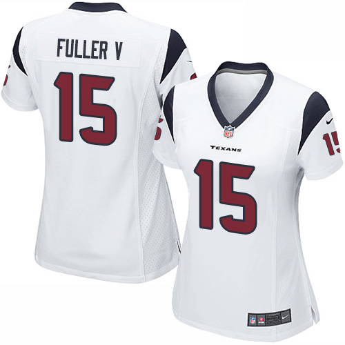 Women's Elite Will Fuller V Nike Jersey White Road - #15 NFL Houston Texans